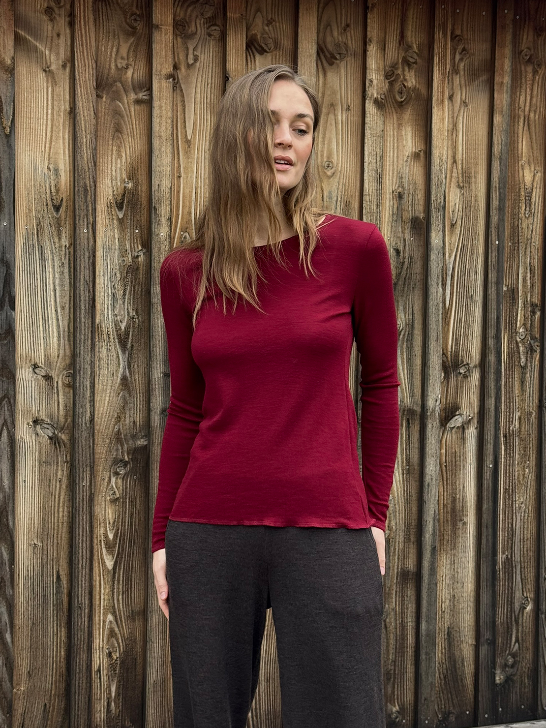 Shirt plain merino